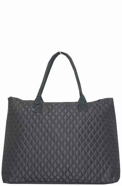 Large Quilted Tote Bag-LM3907/GY